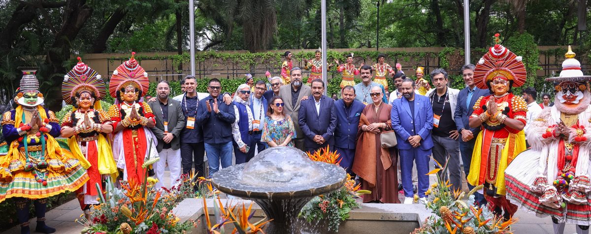 EEMA members with traditional performers at EEMAGINE 2026